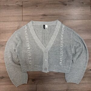 H&M braided knit Gray Women's Sweater